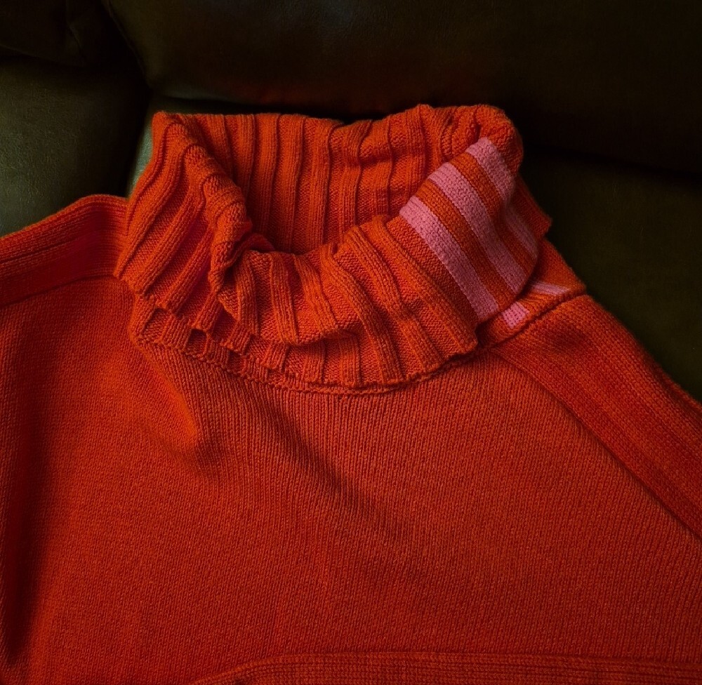 Adidas Ivy Park Bright Red Turtleneck Sweater - Picture 4 of 4